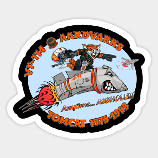 VF-114 Aardvarks Nose Art Variation Sticker